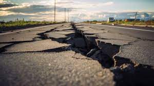 Foto kerusakan jalan akibat gempa: Suara.com