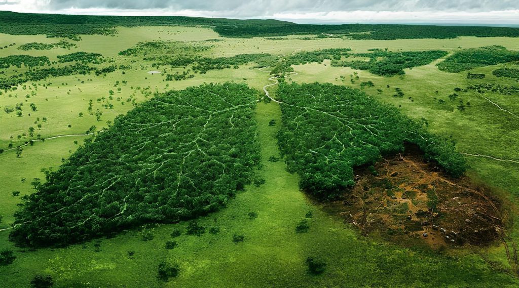 Foto hutan Indonesia yang mengalami defortasi hingga ide perdagangan karbon oleh Hipwee