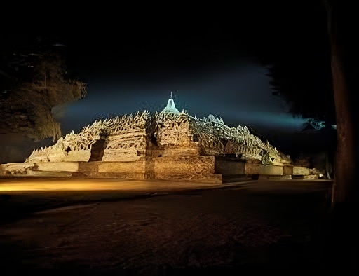 Foto Borobudur malah hari seperti event Borobudur Super Moon yang diadakan malam hari oleh Kementrian Pariwisata RI